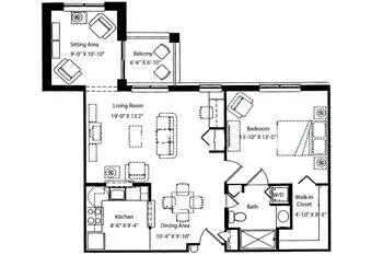 Floorplan of Homewood at Frederick, Assisted Living, Nursing Home, Independent Living, CCRC, Frederick, MD 10