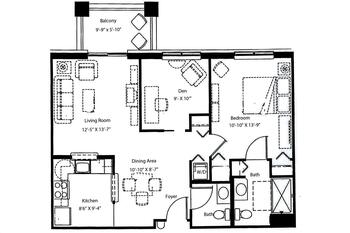 Floorplan of Homewood at Frederick, Assisted Living, Nursing Home, Independent Living, CCRC, Frederick, MD 12