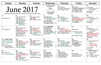Activity Calendar of Brazos Towers at Bayou Manor, Assisted Living, Nursing Home, Independent Living, CCRC, Houston, TX 9