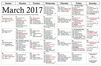 Activity Calendar of Brazos Towers at Bayou Manor, Assisted Living, Nursing Home, Independent Living, CCRC, Houston, TX 10