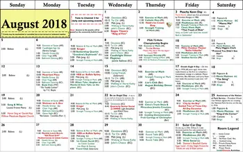 Activity Calendar of Brazos Towers at Bayou Manor, Assisted Living, Nursing Home, Independent Living, CCRC, Houston, TX 3