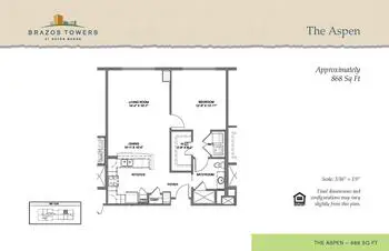 Floorplan of Brazos Towers at Bayou Manor, Assisted Living, Nursing Home, Independent Living, CCRC, Houston, TX 2