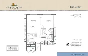 Floorplan of Brazos Towers at Bayou Manor, Assisted Living, Nursing Home, Independent Living, CCRC, Houston, TX 5