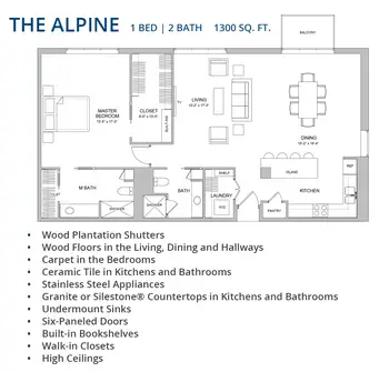Floorplan of The Hallmark, Assisted Living, Nursing Home, Independent Living, CCRC, Houston, TX 1