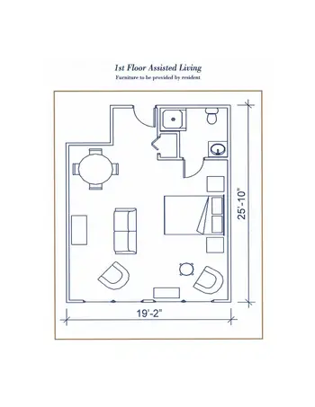 Floorplan of The Hallmark, Assisted Living, Nursing Home, Independent Living, CCRC, Houston, TX 3