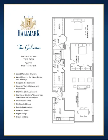 Floorplan of The Hallmark, Assisted Living, Nursing Home, Independent Living, CCRC, Houston, TX 11