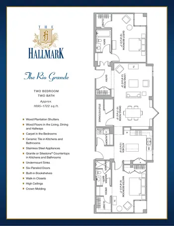 Floorplan of The Hallmark, Assisted Living, Nursing Home, Independent Living, CCRC, Houston, TX 12