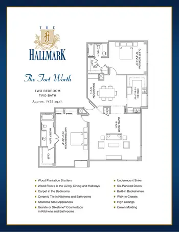 Floorplan of The Hallmark, Assisted Living, Nursing Home, Independent Living, CCRC, Houston, TX 13