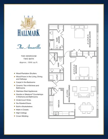 Floorplan of The Hallmark, Assisted Living, Nursing Home, Independent Living, CCRC, Houston, TX 15
