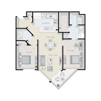 Floorplan of Judson Park, Assisted Living, Nursing Home, Independent Living, CCRC, Des Moines, WA 4