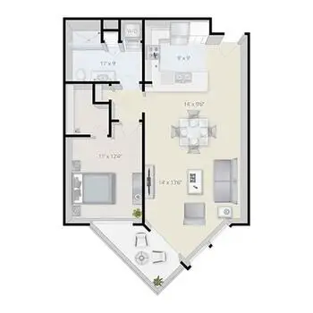Floorplan of Judson Park, Assisted Living, Nursing Home, Independent Living, CCRC, Des Moines, WA 5