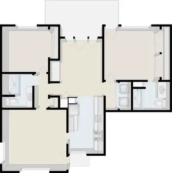 Floorplan of Plymouth Village, Assisted Living, Nursing Home, Independent Living, CCRC, Redlands, CA 2