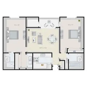 Floorplan of Redwood Terrace, Assisted Living, Nursing Home, Independent Living, CCRC, Escondido, CA 5