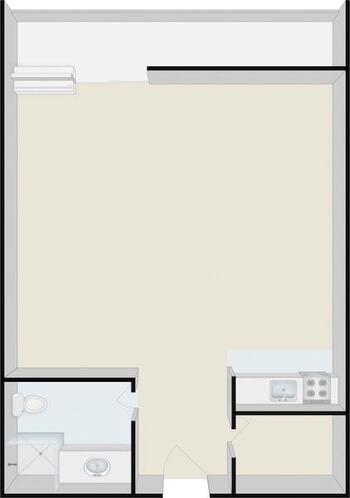 Floorplan of Bakersfield Rosewood, Assisted Living, Nursing Home, Independent Living, CCRC, Bakersfield, CA 1