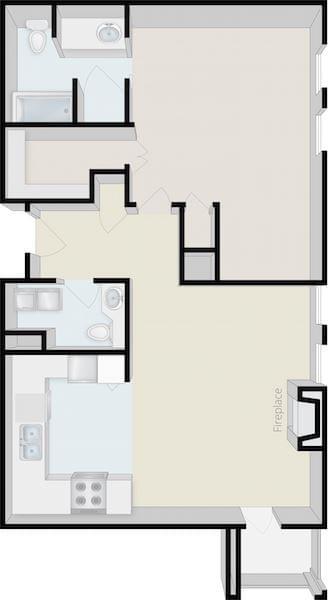 Floorplan of Royal Oaks, Assisted Living, Nursing Home, Independent Living, CCRC, Bradbury, CA 2
