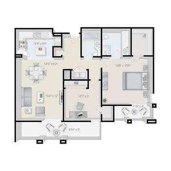 Floorplan of Royal Oaks, Assisted Living, Nursing Home, Independent Living, CCRC, Bradbury, CA 8