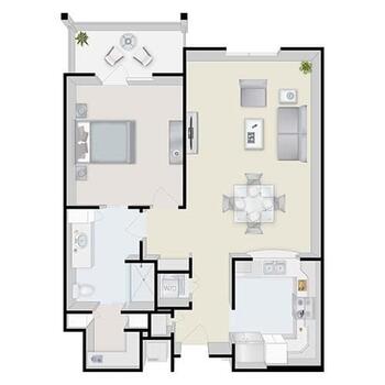 Floorplan of Terraces at Los Altos, Assisted Living, Nursing Home, Independent Living, CCRC, Los Altos, CA 5