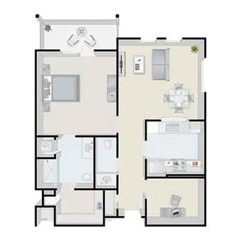 Floorplan of Terraces at Los Altos, Assisted Living, Nursing Home, Independent Living, CCRC, Los Altos, CA 7