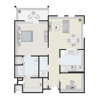 Floorplan of Terraces at Los Altos, Assisted Living, Nursing Home, Independent Living, CCRC, Los Altos, CA 8