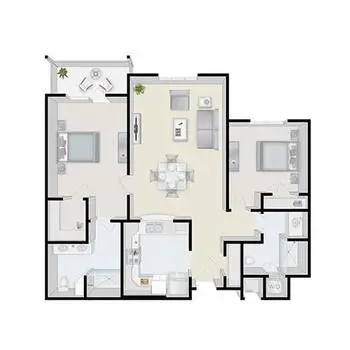 Floorplan of Terraces at Los Altos, Assisted Living, Nursing Home, Independent Living, CCRC, Los Altos, CA 9