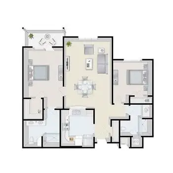 Floorplan of Terraces at Los Altos, Assisted Living, Nursing Home, Independent Living, CCRC, Los Altos, CA 10