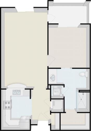 Floorplan of Terraces at San Joaquin, Assisted Living, Nursing Home, Independent Living, CCRC, Fresno, CA 2