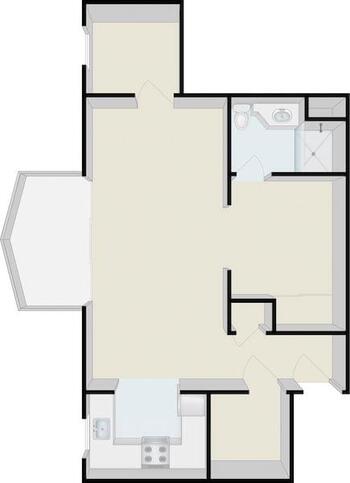 Floorplan of Terraces of Los Gatos, Assisted Living, Nursing Home, Independent Living, CCRC, Los Gatos, CA 1