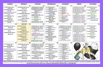 Activity Calendar of Ingleside at King Farm, Assisted Living, Nursing Home, Independent Living, CCRC, Rockville, MD 12