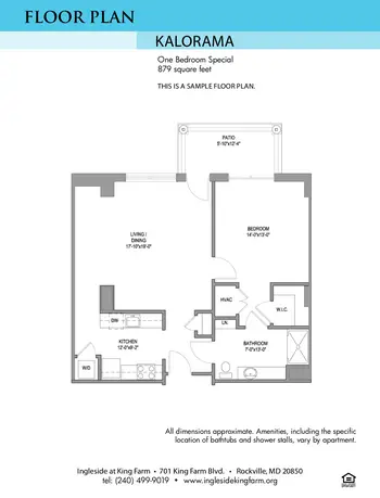 Floorplan of Ingleside at King Farm, Assisted Living, Nursing Home, Independent Living, CCRC, Rockville, MD 5