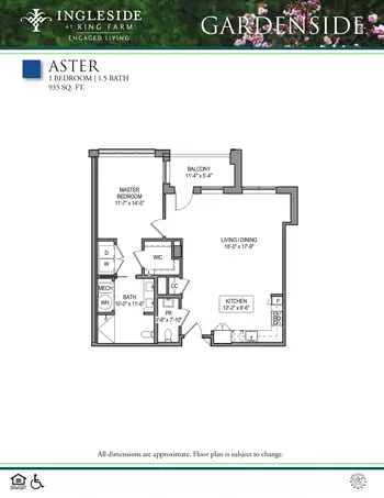 Floorplan of Ingleside at King Farm, Assisted Living, Nursing Home, Independent Living, CCRC, Rockville, MD 7