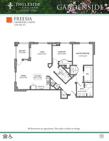 Floorplan of Ingleside at King Farm, Assisted Living, Nursing Home, Independent Living, CCRC, Rockville, MD 16