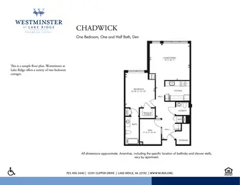 Floorplan of Westminster at Lake Ridge, Assisted Living, Nursing Home, Independent Living, CCRC, Lake Ridge, VA 2