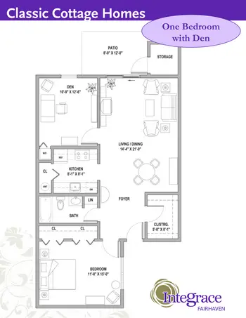 Floorplan of Fairhaven, Assisted Living, Nursing Home, Independent Living, CCRC, Sykesville, MD 1