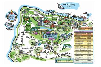 Campus Map of Canterbury Woods, Assisted Living, Nursing Home, Independent Living, CCRC, Pacific Grove, CA 1