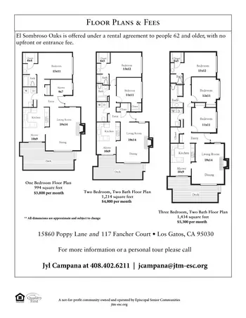 Floorplan of Los Gatos Meadows, Assisted Living, Nursing Home, Independent Living, CCRC, Los Gatos, CA 7