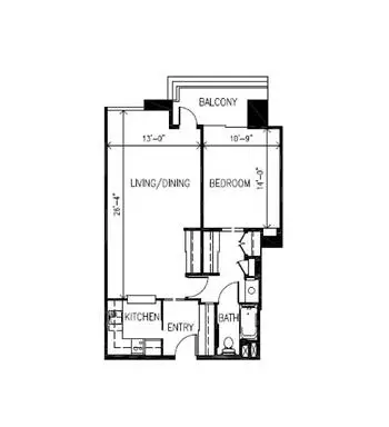 Floorplan of San Francisco Towers, Assisted Living, Nursing Home, Independent Living, CCRC, San Francisco, CA 6