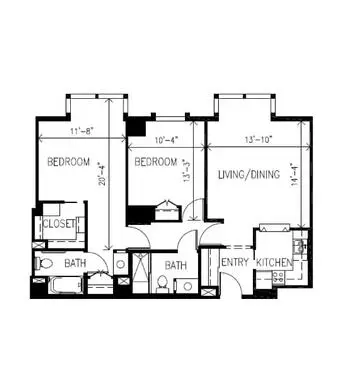 Floorplan of San Francisco Towers, Assisted Living, Nursing Home, Independent Living, CCRC, San Francisco, CA 7
