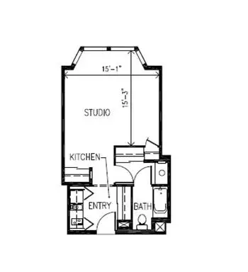 Floorplan of San Francisco Towers, Assisted Living, Nursing Home, Independent Living, CCRC, San Francisco, CA 9