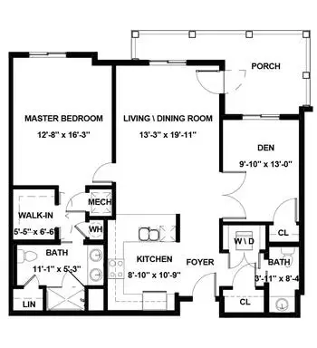 Floorplan of Spring Lake Village, Assisted Living, Nursing Home, Independent Living, CCRC, Santa Rosa, CA 2