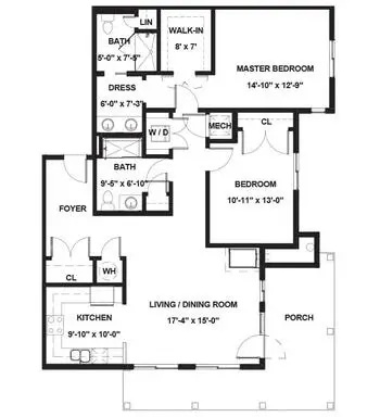 Floorplan of Spring Lake Village, Assisted Living, Nursing Home, Independent Living, CCRC, Santa Rosa, CA 4