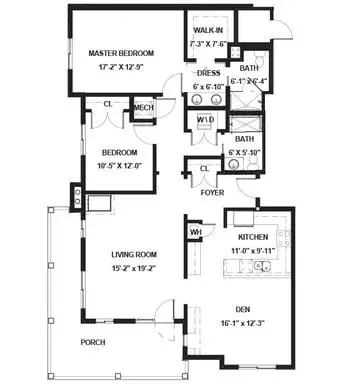 Floorplan of Spring Lake Village, Assisted Living, Nursing Home, Independent Living, CCRC, Santa Rosa, CA 5