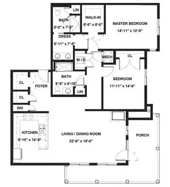 Floorplan of Spring Lake Village, Assisted Living, Nursing Home, Independent Living, CCRC, Santa Rosa, CA 6