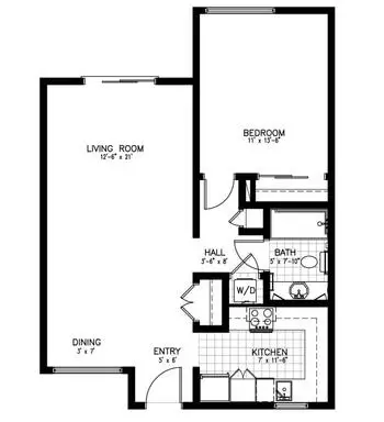Floorplan of Spring Lake Village, Assisted Living, Nursing Home, Independent Living, CCRC, Santa Rosa, CA 15