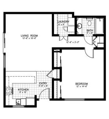 Floorplan of Spring Lake Village, Assisted Living, Nursing Home, Independent Living, CCRC, Santa Rosa, CA 16