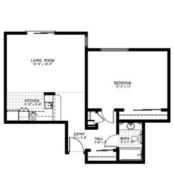 Floorplan of Spring Lake Village, Assisted Living, Nursing Home, Independent Living, CCRC, Santa Rosa, CA 17