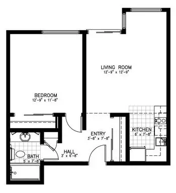Floorplan of Spring Lake Village, Assisted Living, Nursing Home, Independent Living, CCRC, Santa Rosa, CA 20