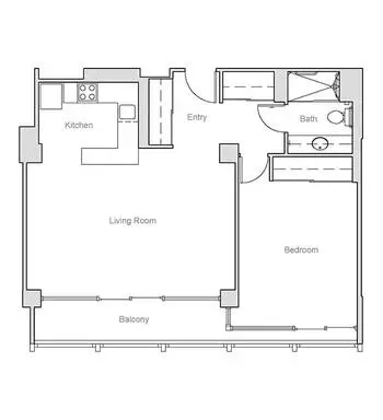 Floorplan of St. Paul Towers, Assisted Living, Nursing Home, Independent Living, CCRC, Oakland, CA 6