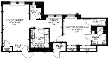 Floorplan of Judson Manor, Assisted Living, Nursing Home, Independent Living, CCRC, Cleveland, OH 1