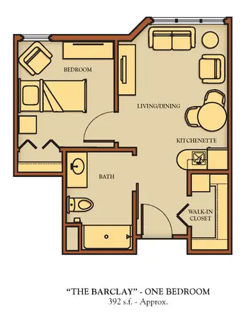 Floorplan of Chandler Hall, Assisted Living, Nursing Home, Independent Living, CCRC, Newtown, PA 1