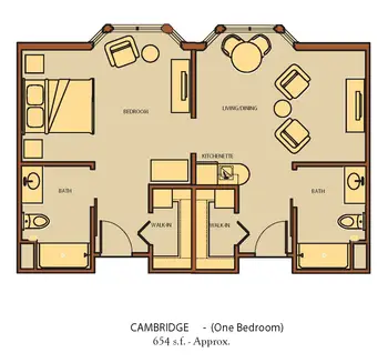 Floorplan of Chandler Hall, Assisted Living, Nursing Home, Independent Living, CCRC, Newtown, PA 3